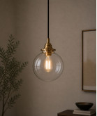 250mm Clear Globe Shade with 80mm Fitter Neck (Clear or Frosted)