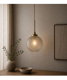 200mm Crystal Cut Globe Shade with 75mm Fitter Neck
