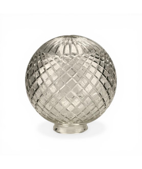 200mm Crystal Cut Globe Shade with 75mm Fitter Neck 200mm Crystal Cut Globe Shade with 75mm Fitter Neck