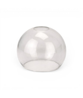 150mm Clear Glass Globe Shade with 40mm Fitter Hole & 100 mm Second Hole (Clear or Frosted)