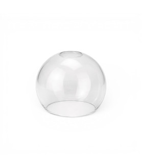 150mm Clear Glass Globe Shade with 40mm Fitter Hole & 100 mm Second Hole (Clear or Frosted)