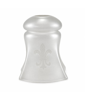 Edwardian Frosted Bell Light Shade with 30mm Fitter Hole