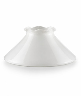 380mm Base Oil lamp shade with frilled top 