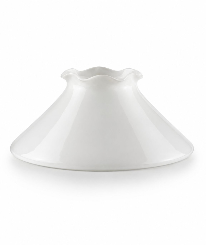 380mm Base Oil lamp shade with frilled top 380mm Base Oil lamp shade with frilled top