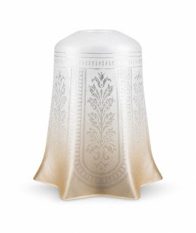 Christopher Wray Amber Tulip Light Shade with 28mm Fitter Hole