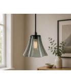 Smoked  Grey Tulip Light Shade with 20mm Fitter Hole