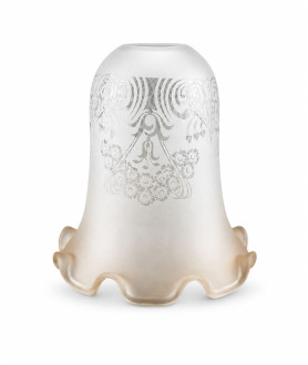 Christopher Wray Amber Tipped Tulip Light Shade with 30mm Fitter Hole