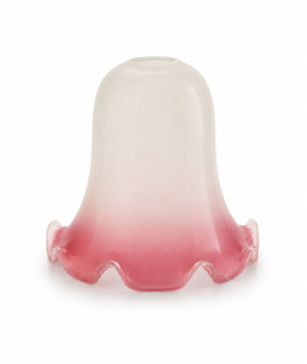 Mottled Cranberry Tipped Tulip Shade with 30mm Fitter Hole Mottled Cranberry Tipped Tulip Shade with 30mm Fitter Hole