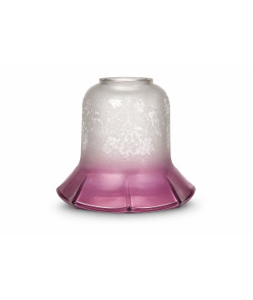 Cranberry Tipped Christopher Wray Tulip Light Shade with 45mm Fitter Hole Cranberry Tipped Christopher Wray Tulip Light Shade with 45mm Fitter Hole