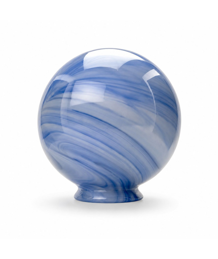 200mm Christopher Wray Blue Marbled Globe with 100mm Fitter Neck 200mm Christopher Wray Blue Marbled Globe with 100mm Fitter Neck
