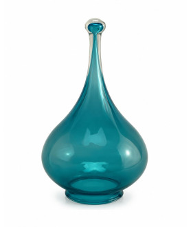 Aqua Blue Drop Light Shade with 80mm Fitter Neck
