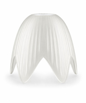 Frosted Frilled Tulip Light Shade with 30mm Fitter Hole