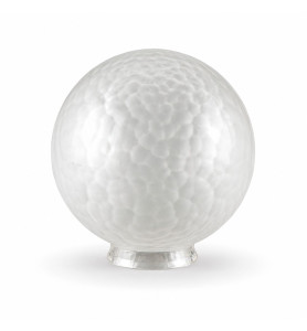 180mm Frosted Globe with Crackle Effect with 80mm Fitter Neck