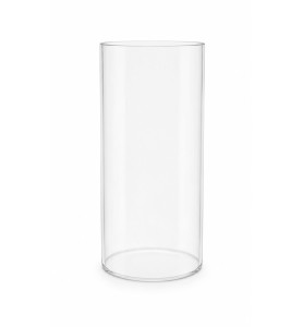 240mm High Clear Glass Cylinder with 129mm Base