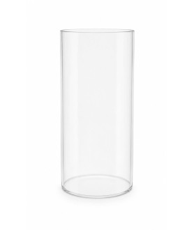 240mm High Clear Glass Cylinder with 129mm Base 240mm High Clear Glass Cylinder with 129mm Base