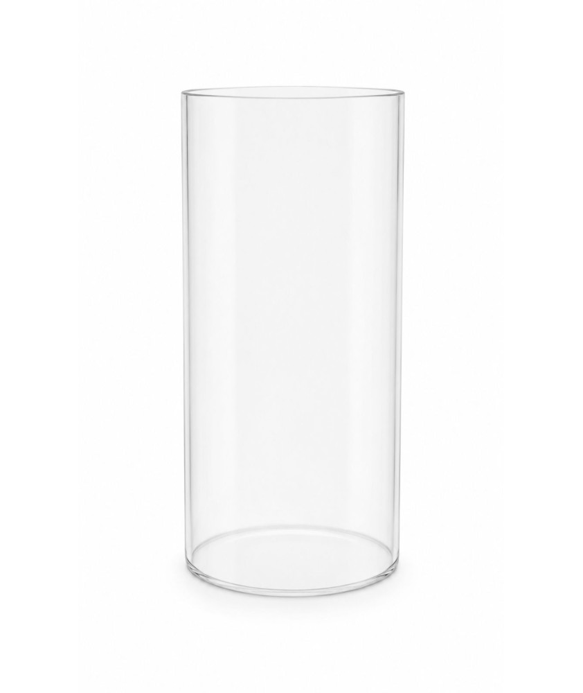 240mm High Clear Glass Cylinder with 129mm Base 240mm High Clear Glass Cylinder with 129mm Base