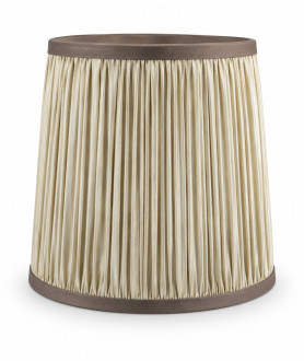 Champagne/Brown Fabric Shade Suitable for Candle Bulbs