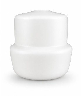 Frosted Opal Stepped Bell Shade with 30mm Fitter Hole