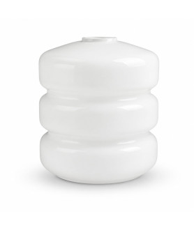 Ribbed Frosted Opal Bell Shade with 30mm Fitter Hole Ribbed Frosted Opal Bell Shade with 30mm Fitter Hole