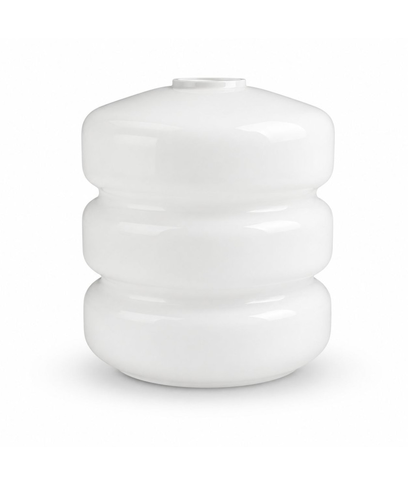 Ribbed Frosted Opal Bell Shade with 30mm Fitter Hole Ribbed Frosted Opal Bell Shade with 30mm Fitter Hole