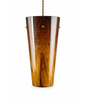 250mm High Conical Mottled Brown Table/Pendant Shade with 3 Hole Fitting 135mm Diameter 250mm High Conical Mottled Brown Table/Pendant Shade with 3 Hole Fitting 135mm Diameter