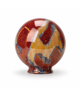 150mm Burnt Orange Marble Globe with 80mm Fitter Neck 150mm Burnt Orange Marble Globe with 80mm Fitter Neck