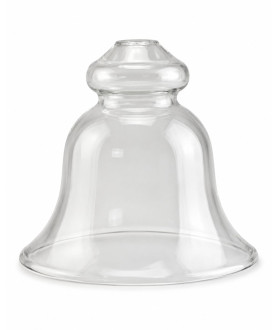 Clear Bell Style Light Shade with 12mm Fitter Hole