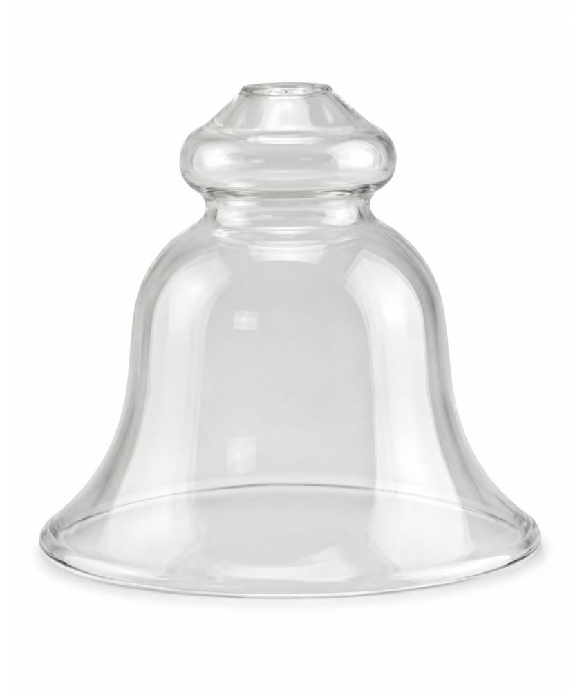 Clear Bell Style Light Shade with 12mm Fitter Hole Clear Bell Style Light Shade with 12mm Fitter Hole
