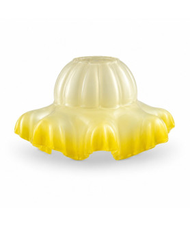 Victorian Yellow Tipped Tulip Lamp Shade with 30mm Fitter Hole Victorian Yellow Tipped Tulip Lamp Shade with 30mm Fitter Hole