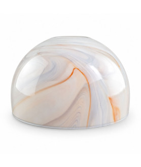 Brown/Orange Half Marble Bowl Light Shade with 45mm Fitter Hole Brown/Orange Half Marble Bowl Light Shade with 45mm Fitter Hole