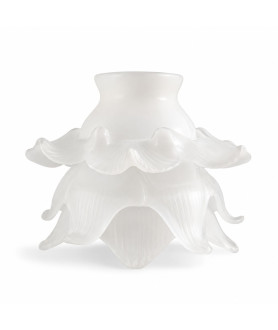 Large Satin Frilled Tulip Light Shade With 62mm Fitter Neck Large Satin Frilled Tulip Light Shade With 62mm Fitter Neck