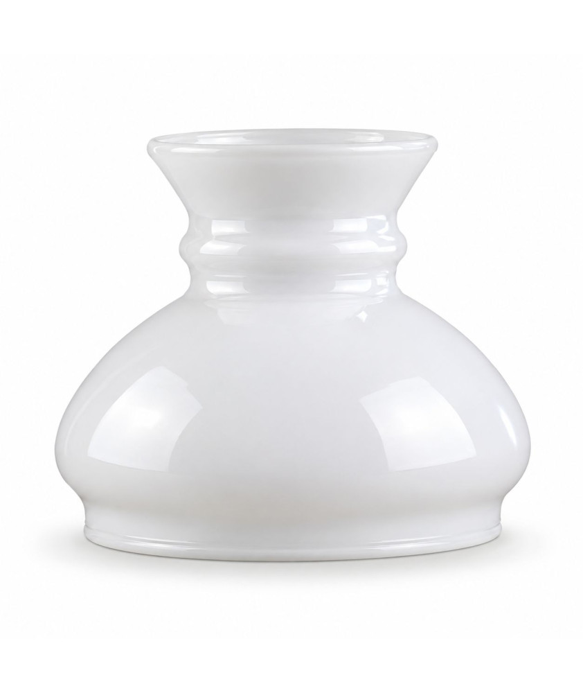 90mm Base Small Opal Vesta Oil Lamp Shade 90mm Base Small Opal Vesta Oil Lamp Shade