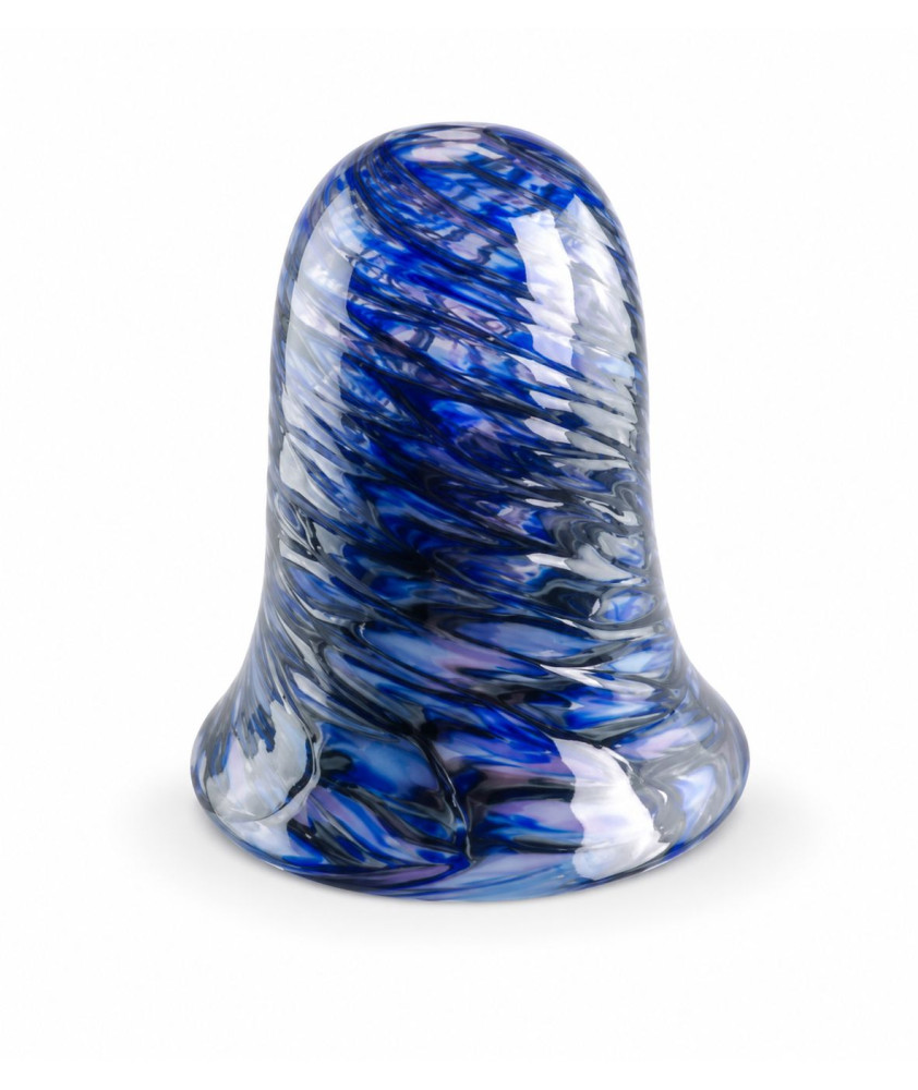 Blue, Purple and Pink Swirl Pattered Vaseline Tulip Light Shade with 30mm Fitter Hole Blue, Purple and Pink Swirl Pattered Vaseline Tulip Light Shade with 30mm Fitter Hole