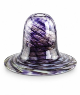 Purple Swirl Vaseline Bell Light Shade with 30mm Fitter Hole