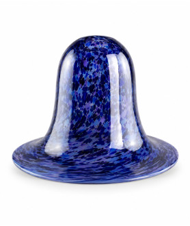 Mottled Blue Vaseline Tulip Light Shade with 30mm Fitter Hole