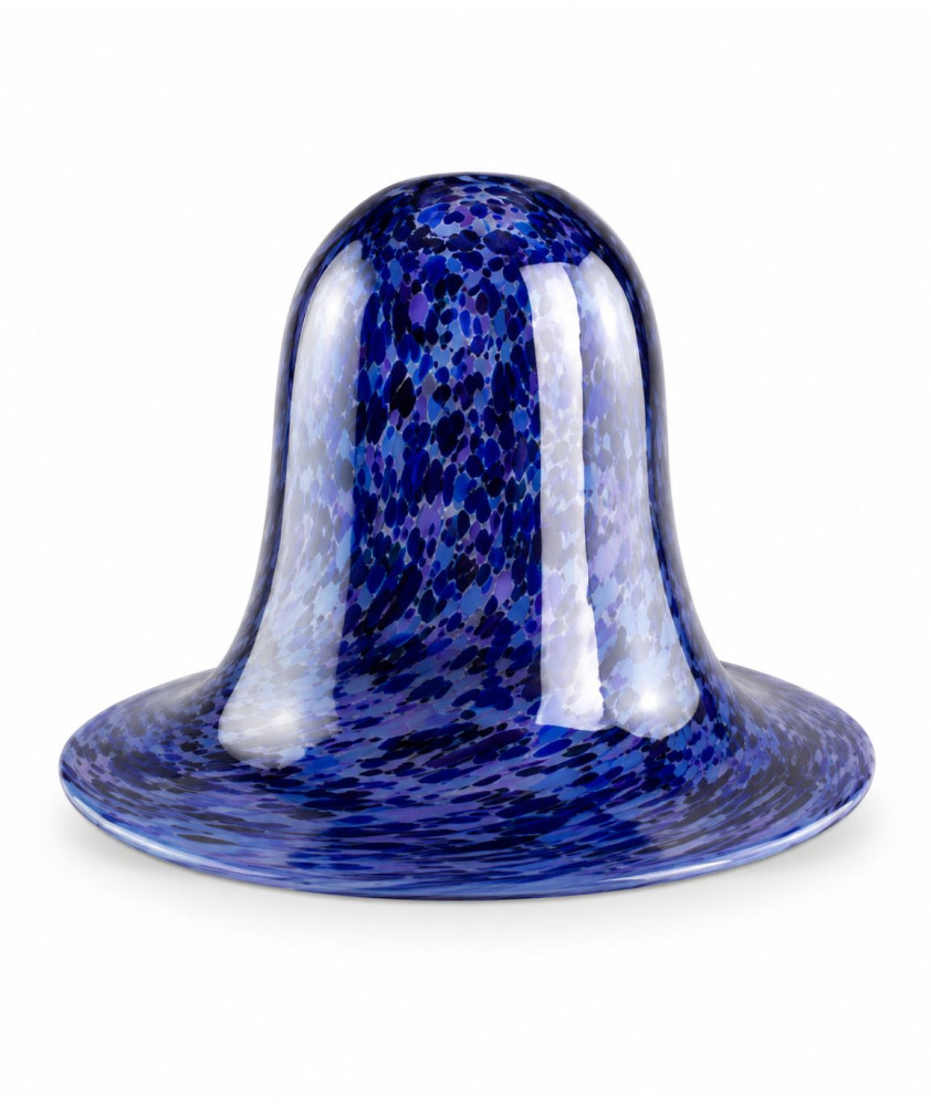 Mottled Blue Vaseline Tulip Light Shade with 30mm Fitter Hole Mottled Blue Vaseline Tulip Light Shade with 30mm Fitter Hole