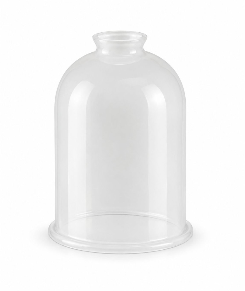 Small Clear Bell Diffuser Shade with 55mm Fitter Neck Small Clear Bell Diffuser Shade with 55mm Fitter Neck