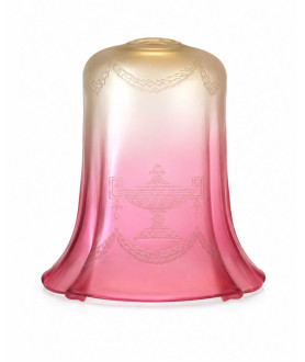 Antique Cranberry Tipped Tulip Shade with 30mm Fitter Hole Antique Cranberry Tipped Tulip Shade with 30mm Fitter Hole
