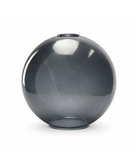 250mm Smoked Glass Globe Shade with 40mm Fitter Hole & 100mm Second Hole 250mm Smoked Glass Globe Shade with 40mm Fitter Hole & 100mm Second Hole