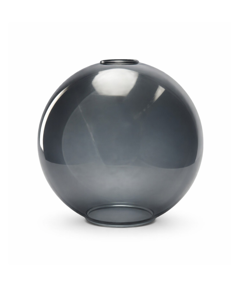250mm Smoked Glass Globe Shade with 40mm Fitter Hole & 100mm Second Hole 250mm Smoked Glass Globe Shade with 40mm Fitter Hole & 100mm Second Hole
