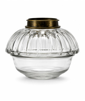 Hink's Victorian Cut Glass Oil Lamp Font