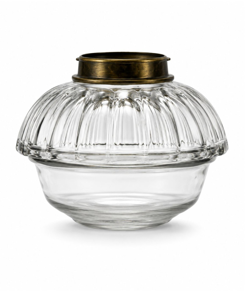 Hink's Victorian Cut Glass Oil Lamp Font Hink's Victorian Cut Glass Oil Lamp Font