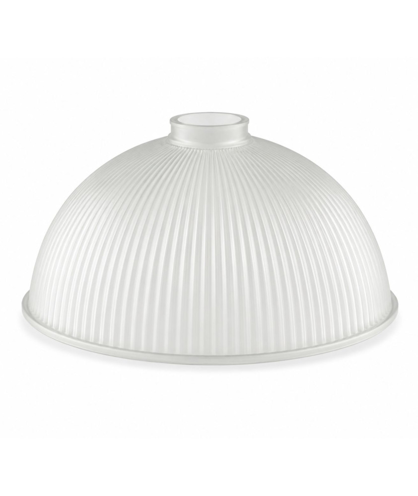 295mm Internally Frosted Prismatic Dome Light Shade with 57mm Fitter Neck 295mm Internally Frosted Prismatic Dome Light Shade with 57mm Fitter Neck
