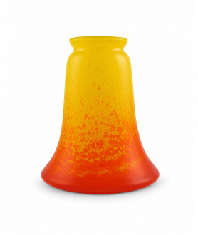 Yellow to Orange Muller Freres Tulip Light Shade with 57mm Fitter Neck