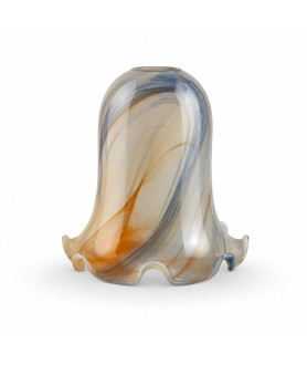Orange/Brown/Blue Swirl Christopher Wray Light Shade with 30mm Fitter Hole Orange/Brown/Blue Swirl Christopher Wray Light Shade with 30mm Fitter Hole