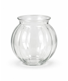 Clear Ribbed Gas Light Shade with 88mm Fitter Neck