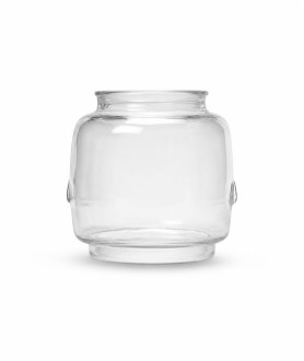 Clear Hurricane Glass Lamp Shade with 100mm Base Clear Hurricane Glass Lamp Shade with 100mm Base