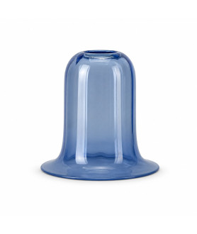 Blue Vaseline Bell Shade with 30mm Fitter Hole