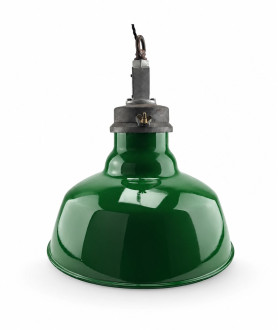 Enamel Benjamin Green Vintage Light shade - Wired