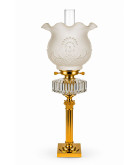 100mm Base Pink Oil Lamp Shade with Embossed Floral Pattern 100mm Base Pink Oil Lamp Shade with Embossed Floral Pattern